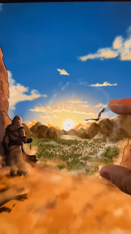 Ubisoft — Mirage Remake Launch, infinite zoom film hand-drawn by Théo Garnot
