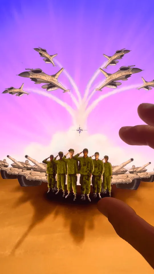 NATO — 75th Anniversary Tribute, infinite zoom film hand-drawn by Théo Garnot