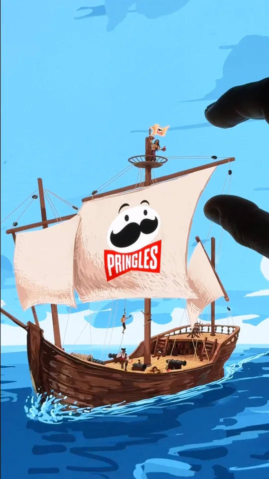 Pringles & Xbox (Microsoft) — Sea of Thieves Launch Partnership, infinite zoom film hand-drawn by Théo Garnot